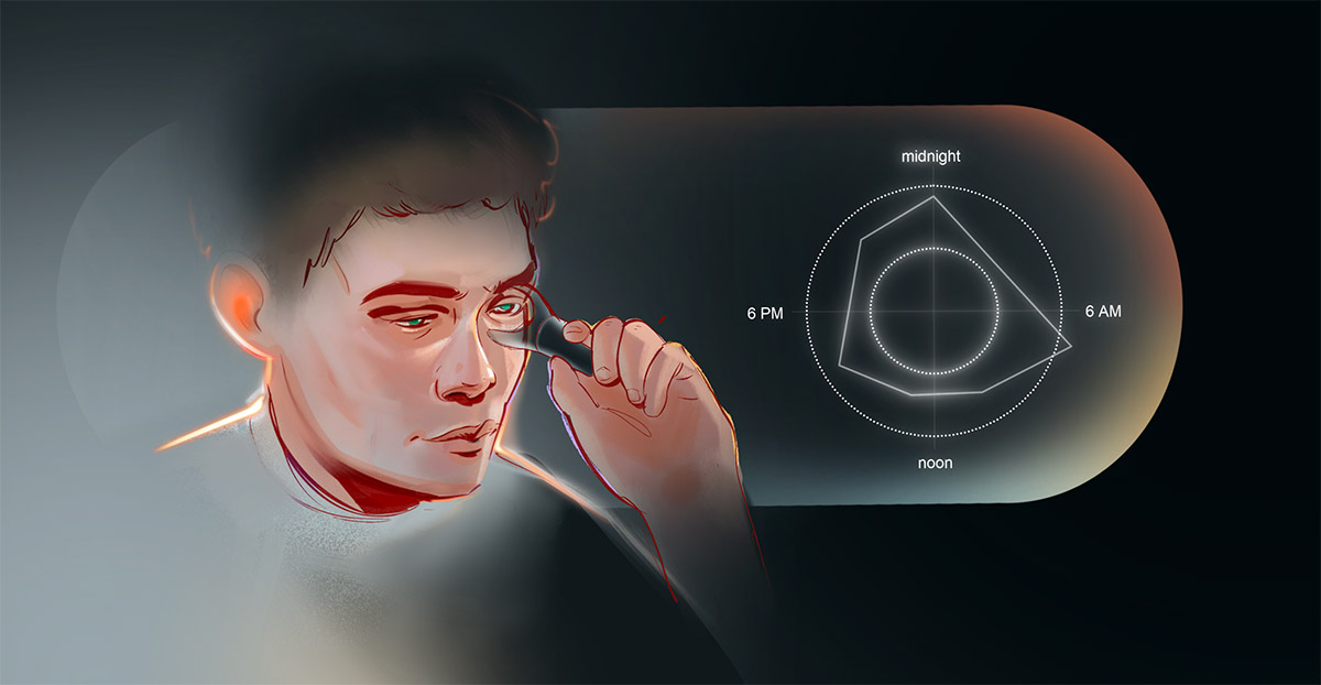 Contactless IOP measurement for continuous monitoring for glaucoma